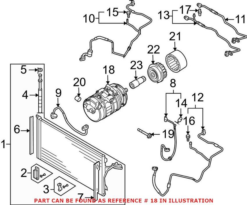 VW A/C Compressor (New) 7H0820805J